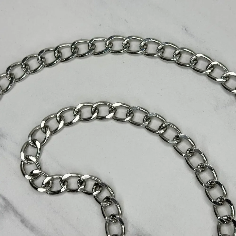 Steve Madden Rhinestone Faux Pearl Chain Belt OS ✨